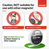 GAUDER Magnetic Tape Dispenser | Thin Magnetic Strips with Adhesive Backing (20' Long x 3/4" Wide) | Magnet Roll