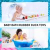 Fudragtn 24 Pcs Rubber Ducks for Jeep Ducking, 2.75 Inch Assorted Floater Jeep Ducks for Ducking for Kids, Baby Rubber Ducks in Bulk Bath Toy, Party Favors, Baby Birthday Shower Classroom Gifts