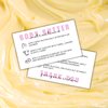 Body Butter Care Instruction Cards | 50 pk 2x3.5” Client Packaging Bulk Jar Ingredient Warning Label Stickers Container Stick