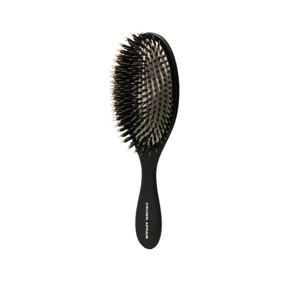 CROWN AFFAIR - The Brush No. 001 - Dual Bristle Brush for Medium to Thick, Straight or Wavy Hair, and for Healthy Scalp and Silky Strands