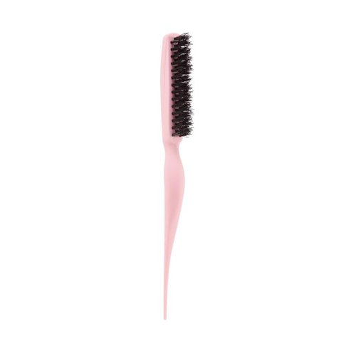 Cricket Amped Up Rubberized Teasing Hair Brush for Volume, Backcombing, Lifting, Styling, And Sectioning Hair, Blush