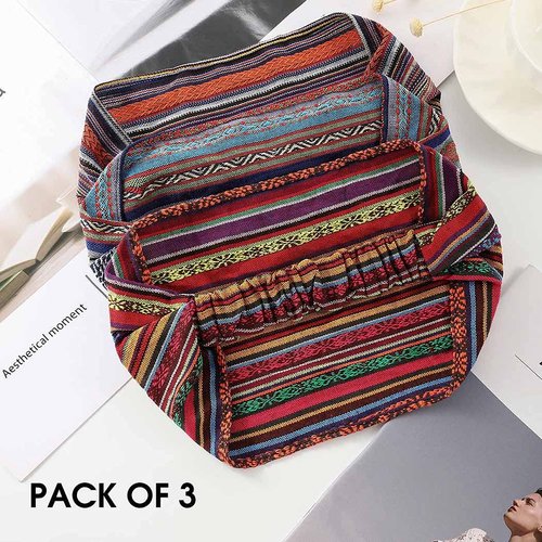 GORTIN Extra Wide Headbands Stretch Boho Head Wrap Turban Hair Bands Elastic Head Bands Cloth Hair Accessories for Women and Girls Pack of 3