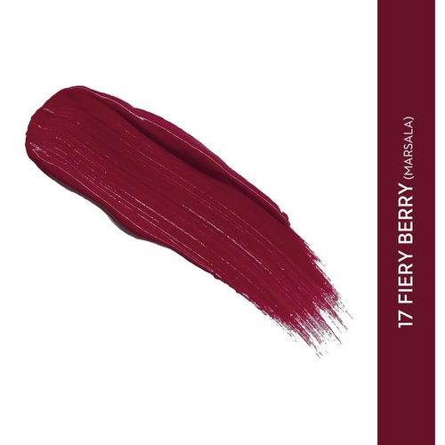 SUGAR Smudge Me Not Liquid Lipstick - 17 Fiery Berry (Marsala) Intensely Pigmented Liquid Matte Finish, Longwearing Formula, Smudgeproof
