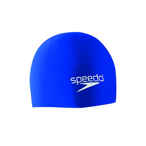 Speedo Unisex-Adult Swim Cap Silicone Elastomeric, Blue