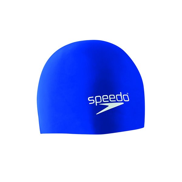 Speedo Unisex-Adult Swim Cap Silicone Elastomeric, Blue