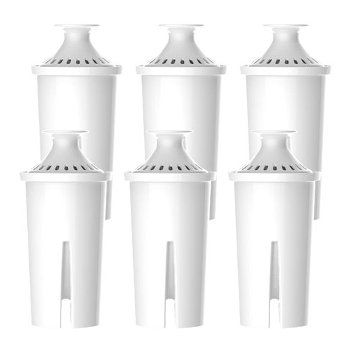 6 Packs Pitcher Water Filter, Replacement for Brita® classic 35557, OB03, Mavea® 107007, Brita® Pitchers Grand, Lake, Capri, Wave and More, NSF Certified, Waterspecialist