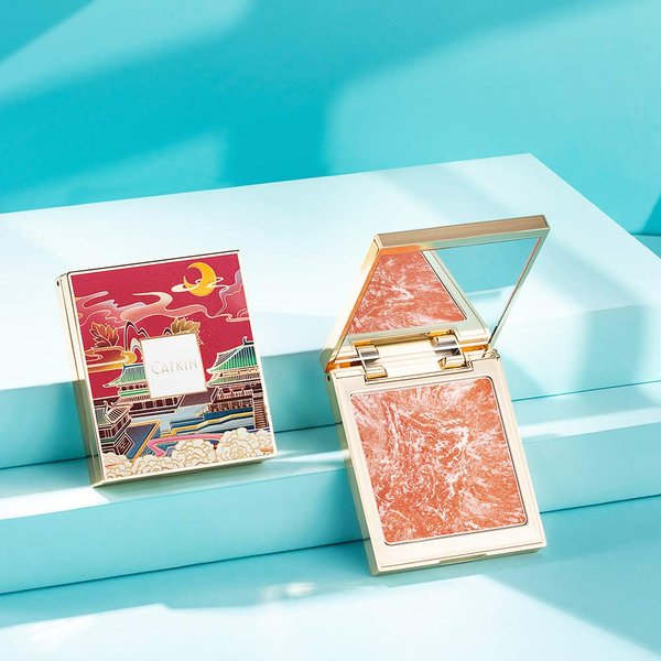 CATKIN Cheek Blush Bake Pink Peach Multi Blusher Natural Powder Palette 10g C01