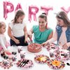 CC HOME Makeup Spa Party Supplies Serves 16, Ladies Girl Gang Party Plates Napkins Cups Party Decoration for Cosmetics Bestie Girls Adults Kids Birthday Baby Shower Wedding Garden Party Tableware