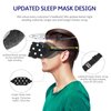 Mavogel Cotton Sleep Mask - Sleep Eye Mask for Men Women, Super Soft and Comfortable Eye Covers, Light Blocking Night Eyemask for Sleeping Yoga Nap Meditation, Includes Travel Pouch (Dot Style)