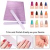 50 Pcs Nail File, Emery Board Nail Files for Acrylic Nails and Natural Nails, 100/180 Grit Double Sided Fingernail File Gel Nail Professional Reusable Washable Manicure Pedicure Kit Set Gray