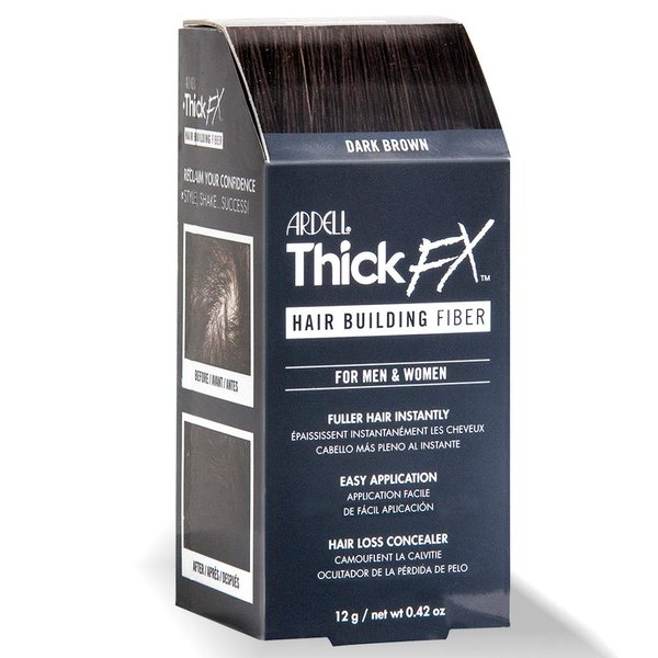 Ardell Thick FX Dark Brown Hair Building Fiber for Fuller Hair Instantly, 0.42 oz