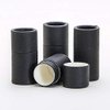 1/4 OZ (Short) Black Kraft Paperboard Lip Balm/Salve/Cosmetic/Lotion Tubes x100