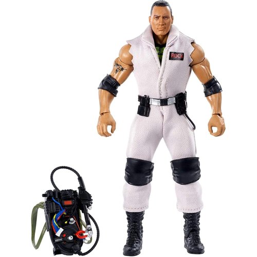 WWE Elite Ghostbusters The Rock Action Figure