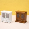 SAFIGLE Miniature Wooden Bookshelf Miniature Kitchen Upper Miniature Bookshelf Dollhouse Furniture Rustic Dollhouse Decor Wooden Cabinet Miniature Wood Shelf 2023 Dollhouse Accessories