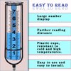 Rain Gauge, Freeze Proof Rain Gauge Outdoor with Stake, Upgrade Water Rain Meter, Rain Measure Gauge for Yard, Adjustable Rain Gauges Outdoors Best Rated, Detachable Rain Gauge for Lawn,Garden