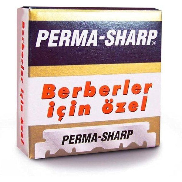 SF120fea-Shaving Factory Double Edge Safety Razor and 5 Feather Platinum Stainless Steel Blades