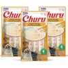 INABA Churu Cat Treats, Grain-Free, Lickable, Squeezable Creamy Purée Cat Treat/Topper with Vitamin E & Taurine, 0.5 Ounces Each Tube, 12 Tubes (4 per Pack), Chicken Recipe