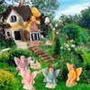 31 Pieces Fairy Garden Accessories Miniatures Fairy House Supplies Girl Fly Wing Dollhouse Decor for Home Lawn Decoration