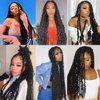Passion Twist Hair 30 Inch: Water Wave Crochet Hair for Black Women-Long Bohemian Passion Twists Braiding Hair Extensions (8 Packs,1B)
