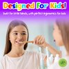 Kids Bamboo Toothbrushes (6 Pack) - Extra Soft Natural Bristles For Kids & Toddlers Teeth | Zero Waste Biodegradable Bulk Wooden Tooth Brush Travel Kit | BPA Free, Eco-Friendly Organic Compostable
