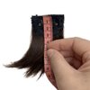 2pcs Human Hair Short Thick Hairpieces Adding Extra Hair Volume Clip in Hair Extensions 4" Brazilian Virgin Hair Topper for Thinning Hair Women and Men 2 packs Lot (Dark Brown)