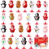 MGparty 24 Pack Christmas Jumping Popper Spring Toys Christmas Party Favors Toys for Kids Birthday Party Carnival Prizes Pinata Filler Classroom Rewards Treat Bags Gifts Poppers Toys Pop Up Critters