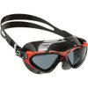 Cressi Planet Crystal Silicone Swim Goggles, Black/Black/Red (DE202758)