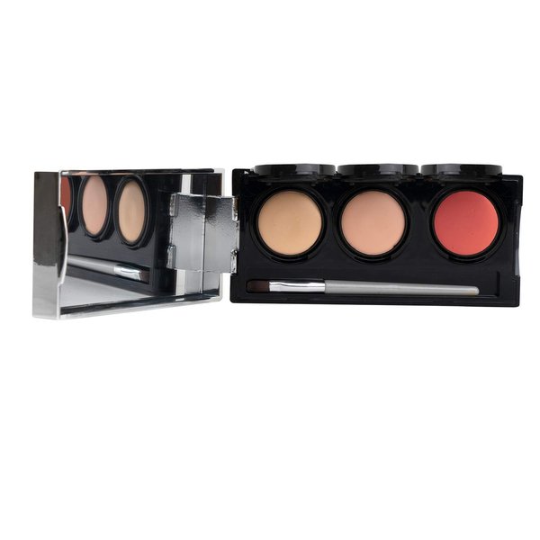 Dermaflage Tattoo Cover Up Bruise Full Coverage Concealer - Waterproof, Smudge & Sweat Proof Body Concealer Cream Palette Pro SFX - 3 Color Shades for Scars, Acne (Fair)