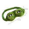 Aisa 3D Frog Cute Cartoon Design Sleeping Eye Blinder Travel Office Snap Soft Plush Eye Mask Green