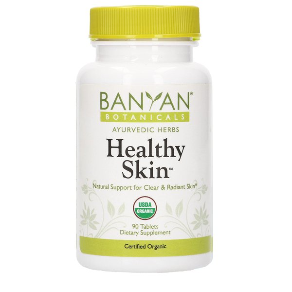 Banyan Botanicals Healthy Skin - USDA Certified Organic - 90 Tablets - Daily Supplement for Radiant, Flawless Skin*
