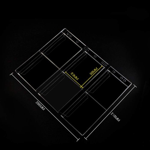 6 Pocket Coin Pages, 10 Sheets Plastic Coin Holders Stamp Collector Supplies for Coin Stamp Currency Collection