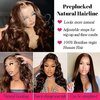 JISHUN Chocolate Brown Body Wave Glueless Lace Front Wigs 13x4 Transparent 180% Density 4# Auburn Human Hair Wigs Women Pre Plucked 18 Inch