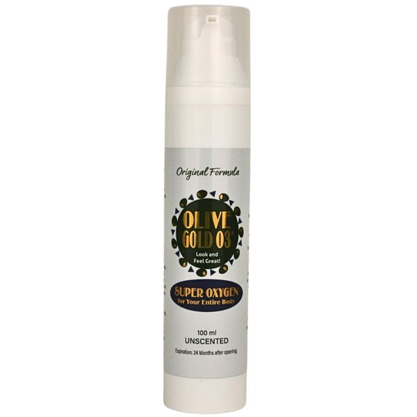 Olive Gold O3 Skin Care Lotion - Ozonated Olive Oil Super Oxygen (4oz)