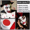 AOAZXBB White Black Red Face Paint Clown Makeup Kit for Kids Adults,Oil Based Face Body Paint with Brushes for Halloween Cosplay Zombie Vampire SFX Makeup Kit
