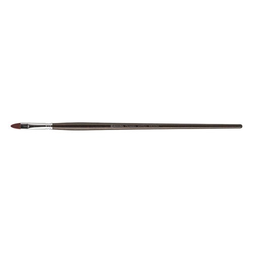 Escoda Primera Series 4150 Artist Oil and Acrylic Paint Brush, Synthetic Maroon Teijin Filament, Bright, Size 4