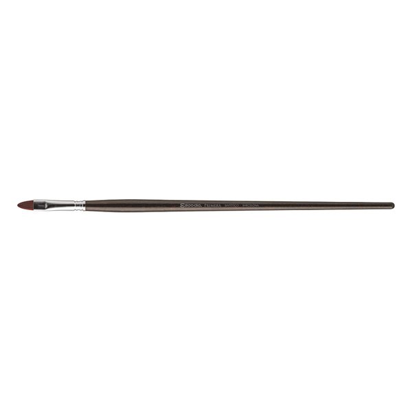 Escoda Primera Series 4150 Artist Oil and Acrylic Paint Brush, Synthetic Maroon Teijin Filament, Bright, Size 4