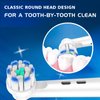 Replacement Toothbrush Heads Fit for Oral B Electric Toothbrushes, 4PCS, Soft Ultrathin Bristles for Pro Gum Care, Refills for Braun Toothbrushes Model 3756 3757 3744 3765 3738 4729 4739