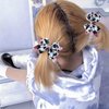 2PCS Cow Print Hair Bow Clips for Girls,Cute Moo Cow Hair Barrettes Hand-made Grosgrain Ribbon Hair Bows Pink Cow Bow Alligator Clips Hair Accessories for Toddlers Baby Little Girls Kids Teens