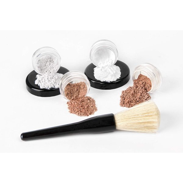 QUICK FIX KIT (MEDIUM CONCEALER & BEIGE FOUNDATION) Mineral Makeup Starter Set Sample Size Matte Bare Face Powder