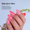 Imtiti Neon Gel Nail Polish, 1 Pcs 0.5 Fl Oz Neon Pink Gel Polish Soak Off LED U V Nail Gel Polish Spring Summer Gel Nail Polish DIY Nail Art Starter Manicure Salon Gel Nail Kit for Women Girls