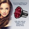 Conair Volumizing Universal Hair Diffuser, Adjustable Hair Dryer Attachment for Frizz-Free Curls to Fit Hair Dryer Nozzles from 1.75” to 2.3”