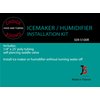 Ice Maker Supply Line and Humidifier Installation Kit for Refrigerators & Freezers, 1/4” x 25’ Poly Tubing, Includes Quick Connect Saddle Valve, Compression Fittings and Adapters