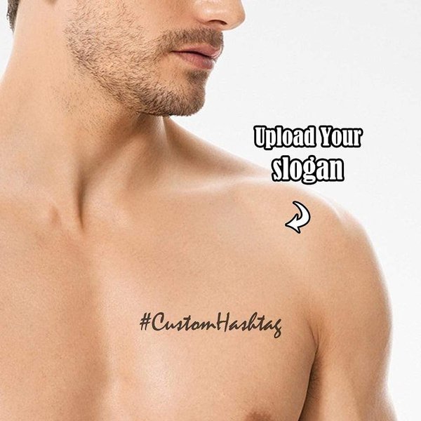 Custom Name Temporary Tattoo Waterproof Look Real Personalized Tattoo Heart Stickers Wedding Party Birthday Gift
