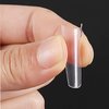 Vodisa Clear Nail Tips 500pcs Acrylic Fake Nails with Storage Case 10 Sizes Long False Nail for Lady Nail Salons and Home DIY Nail Art (French Coffin Nails)