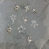32Pcs Star Nail Charms 3D Silver Nail Charms Rhinestones for Acrylic Nails Designs Star Nail Gems Starlight Nail Jewels Shiny Crystal Nail Art Supplies for Women Girls DIY Manicure Charms Accessories