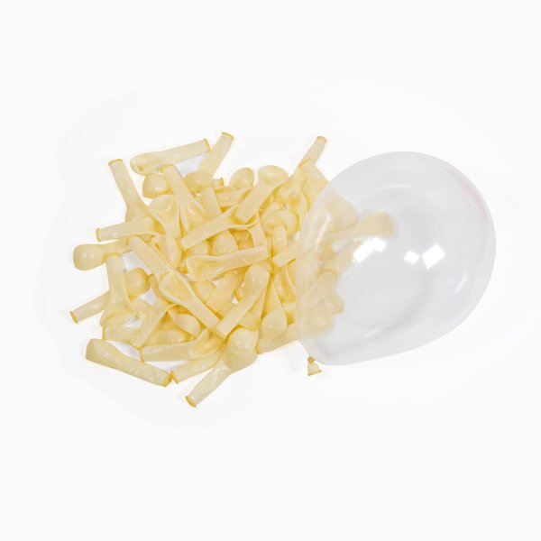 Clear Balloons 5 Inch 100 Pack, JOGAMS Mini Balloons Transparent Balloons for Baby Shower Birthday Wedding New Year Champagne Theme Party Decorations