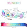CIEHER Mermaid Birthday Decorations, Mermaid Crown and Birthday Sash for Girls Mermaid Headband Girls Seashell Crown for little Mermaid Party Decorations