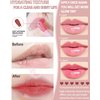 Tinted Moisturizing Lip Glow Oil, Hydrating Plumping Lip Gloss Lip Care Clear Toot Lip Oil for Dry Lip, Nourishing Glossy Glass Lip Oil Gloss Non-Sticky Shine Lip Tint Lip Care Product (#020 Mahogany)