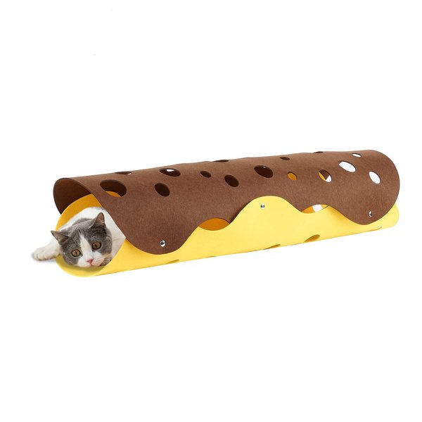 HonourHope 2 Pcs DIY Cat Tunnels Toy - Collapsible Cat Tube Toys Cat Cave Nest Toy Free Combination Pet Interactive Toy for Kittens Rabbits Hamsters and Small Animals