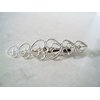 Generic Small gold or silver heart hair barrette alligator clip bridal clip bridal (Primary color: Gold)
